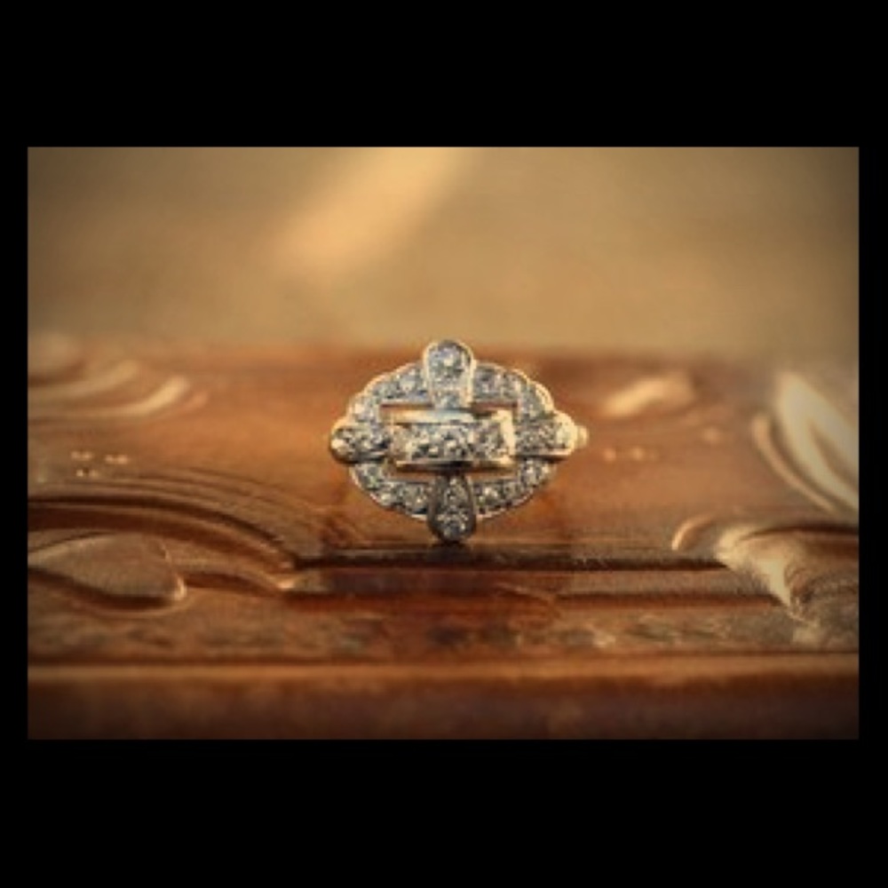 Vintage Victorian Diamond Cocktail Ring